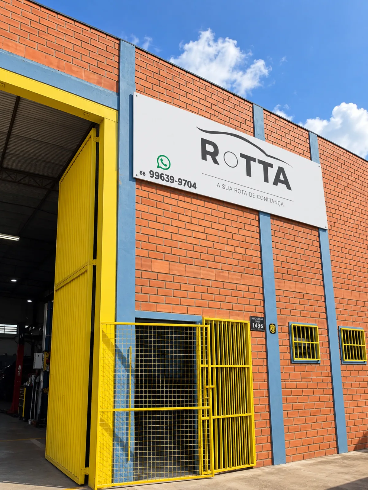 Fachada da Rotta Automotiva na Vila Birigui, Rondonópolis
